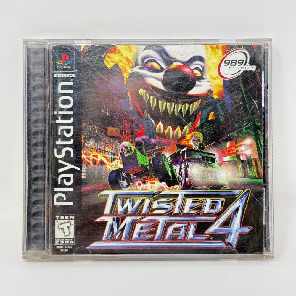 Twisted Metal 4 Sony PlayStation PS1 1999 Black Label SCUS-94560 Complete‎ CIB